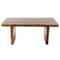 Brown Wood Contemporary Coffee Table, 16" x 40" x 24"